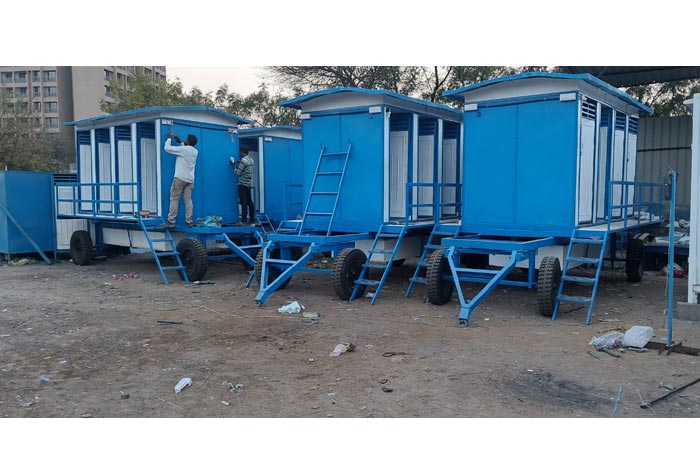 Mobile Toilet Van on sale Gujarat, toilet cabin Ahmedabad,dealer  of Portable toilet cabin,  Mobile Toilet Vans in Gandhinagar, Mobile Toilet Van in Indore, Madhya Pradesh, Mobile Toilet Van on rent Rajkot
