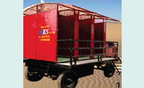 Mobile Toilet Van on rent Surat,Portable toilet Indore, portable toilet vans Vadodara, FRP Portable toilet Delhi
