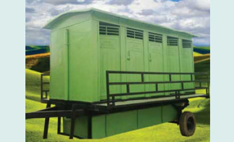 dealer of Portable toilet cabin, Gujarat ,4 seater mobile toilet van, 