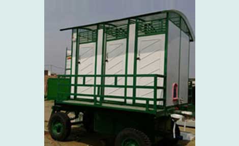 6 seater mobile toilet van, 10 seater mobile toilet van,
